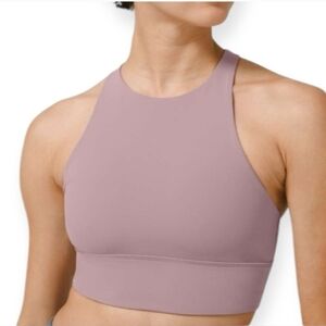 Lululemon Energy Sports Bra High Neck Medium Support Dusty Pink Size 6